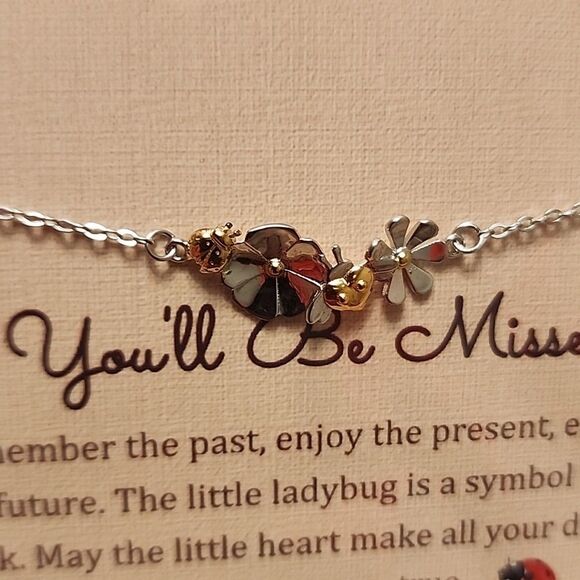 AnalysisyLove STERLING SILVER Ladybug detail Bracelet Exquisite Jewelry - Picture 6 of 6